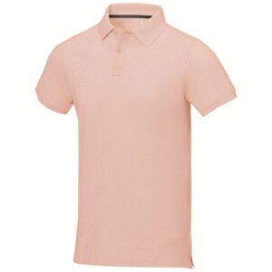 CALGARY SHORT SLEEVE MENS POLO in Pale Blush Pink