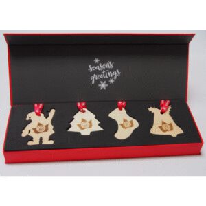 BASSWOOD TREE DECORATIONS PRESENTATION SET