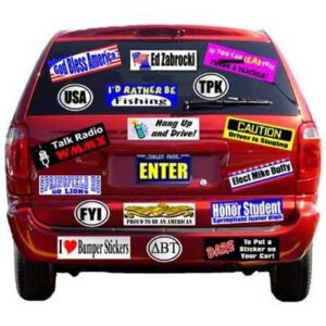 CAR BUMPER STICKER