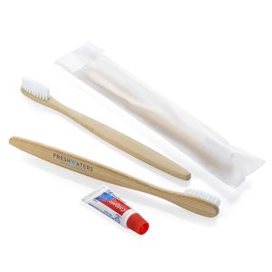 18cm Bamboo Toothbrush and Tube of 5g Colgate Toothpaste
