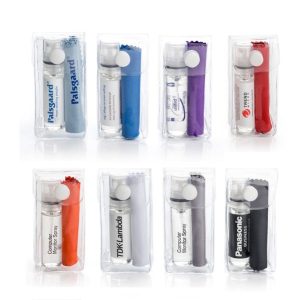 2 Piece Glasses and Screen Cleaning Pocket Sized Kit