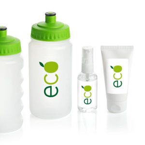 3 Piece Plastic Travel Water Bottle Set