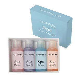4 Piece Weekend Toiletry Set in a Printed Box