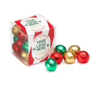 Winter Collection - Clear Cube - Solid Chocolate Balls