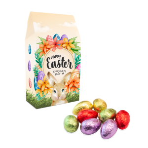 Easter - Eco Carton - Hollow Chocolate Eggs - x8