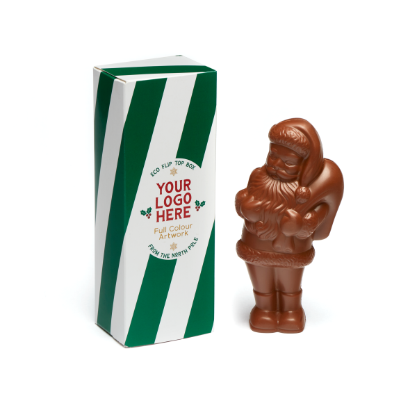 Winter Collection - Eco Flip Top Box - Milk Chocolate³ - Chocolate Santa - Image 3