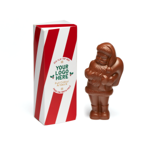 Winter Collection - Eco Flip Top Box - Milk Chocolate³ - Chocolate Santa