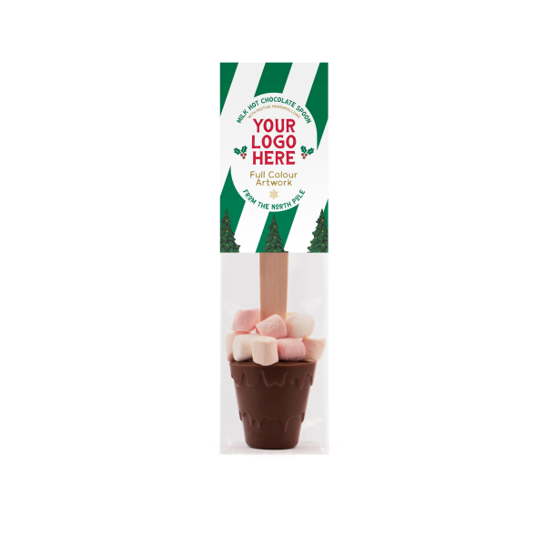 Winter Collection - Eco Info Card - Hot Chocolate Spoon - With Marshmallows - Image 2