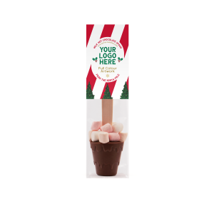 Winter Collection - Eco Info Card - Hot Chocolate Spoon - With Marshmallows