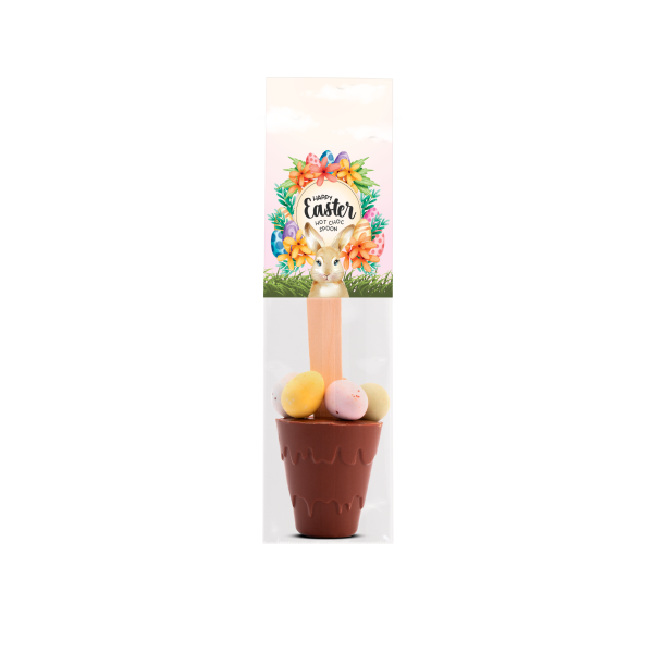 Easter - Eco Info Card - Hot Choc Spoon with Speckled Eggs - Image 2