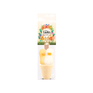 Easter - Eco Info Card - White Hot Chocolate Spoon - Duck Marshmallows