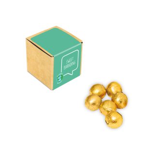 Eco Range - Eco Kraft Cube - Solid Chocolate Balls