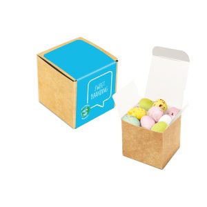 Eco Range - Eco Kraft Cube - Speckled Eggs