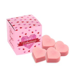 Valentines 24 - Eco Maxi Cube - Raspberry Heart - x4