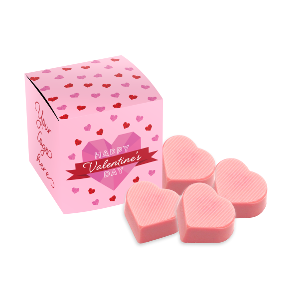 Valentines 24 - Eco Maxi Cube - Raspberry Heart - x4
