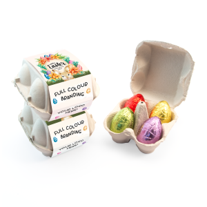 Easter - Egg Box - Hollow Chocolate Eggs - x4