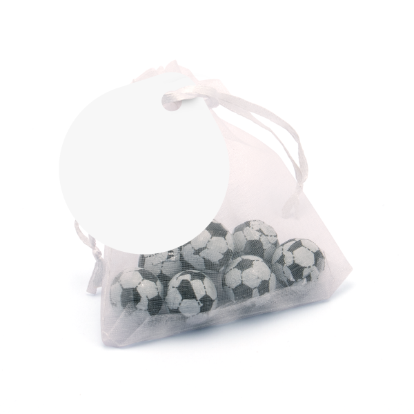 Euro 2024 - Organza Bag - Chocolate Footballs - Image 2