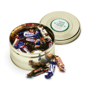 Winter Collection - Gold Treat Tin - Celebrations