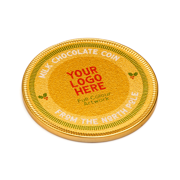Winter Collection - Medallion - Foiled Chocolate - 75mm - Image 2