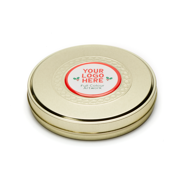 Winter Collection - Shallow Gold Treat Tin - Quality Street - Image 2