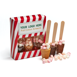 Winter Collection - Trio of Hot Chocolate Spoon Gift - Gold, Milk & Dark