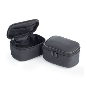 Mini Black Double Zippered Wash Bag
