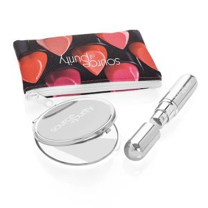 Silver Look Handbag Essentials Set (3 Piece)