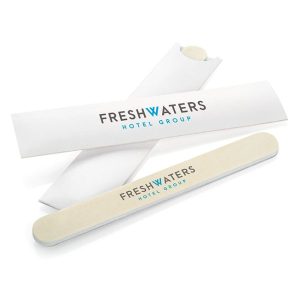 White Foam Backed Emery Board in a Card Sleeve (18cm)