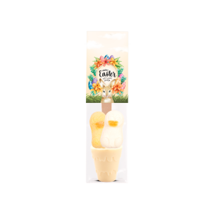 Easter - Eco Info Card - White Hot Chocolate Spoon - Duck Marshmallows