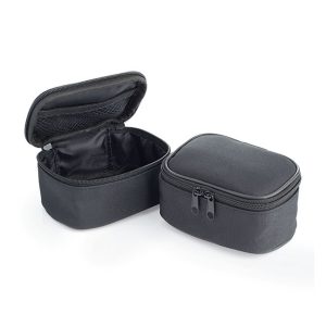 Mini Black Double Zippered Wash Bag