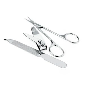 3 Piece Silver Coloured Nail Care Manicure Set