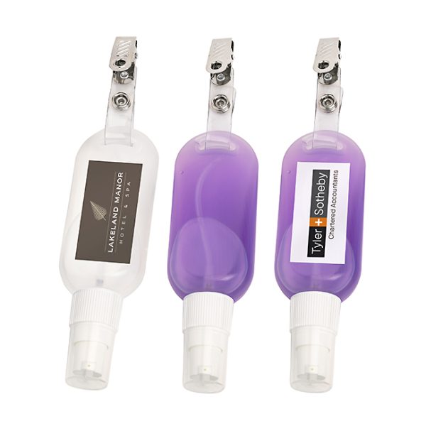 Alcohol Free Antibacterial Hand Sanitiser on a Clip (50ml)