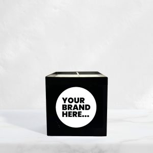 Medium Aluminium Vegan Candle - Printed