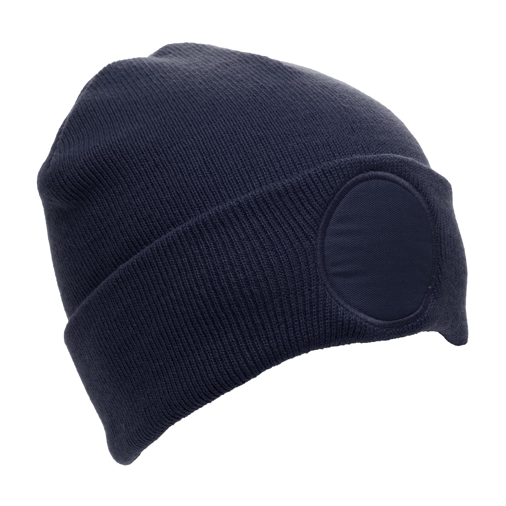 Circular Patched Beanie Hat - Image 2