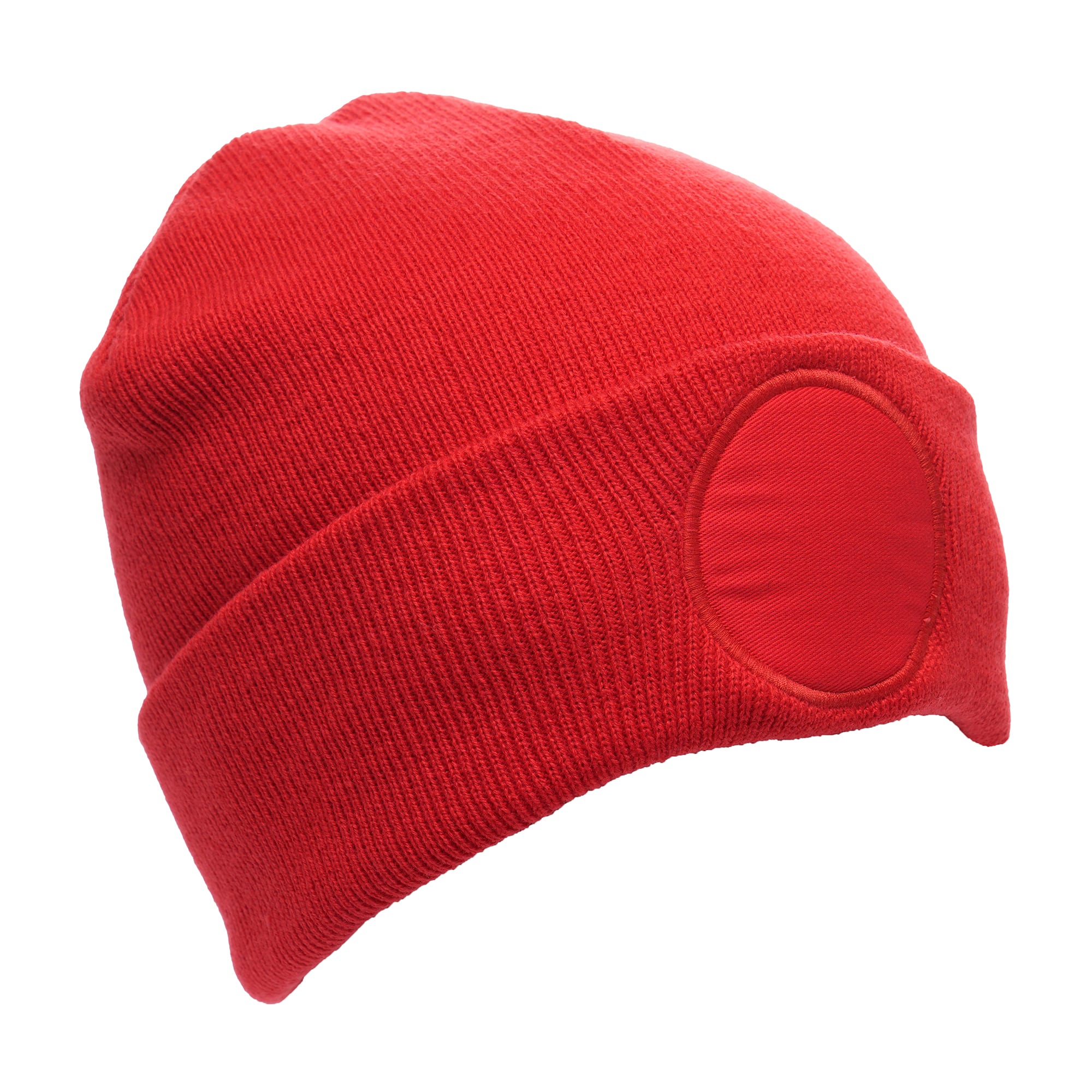 Circular Patched Beanie Hat - Image 3