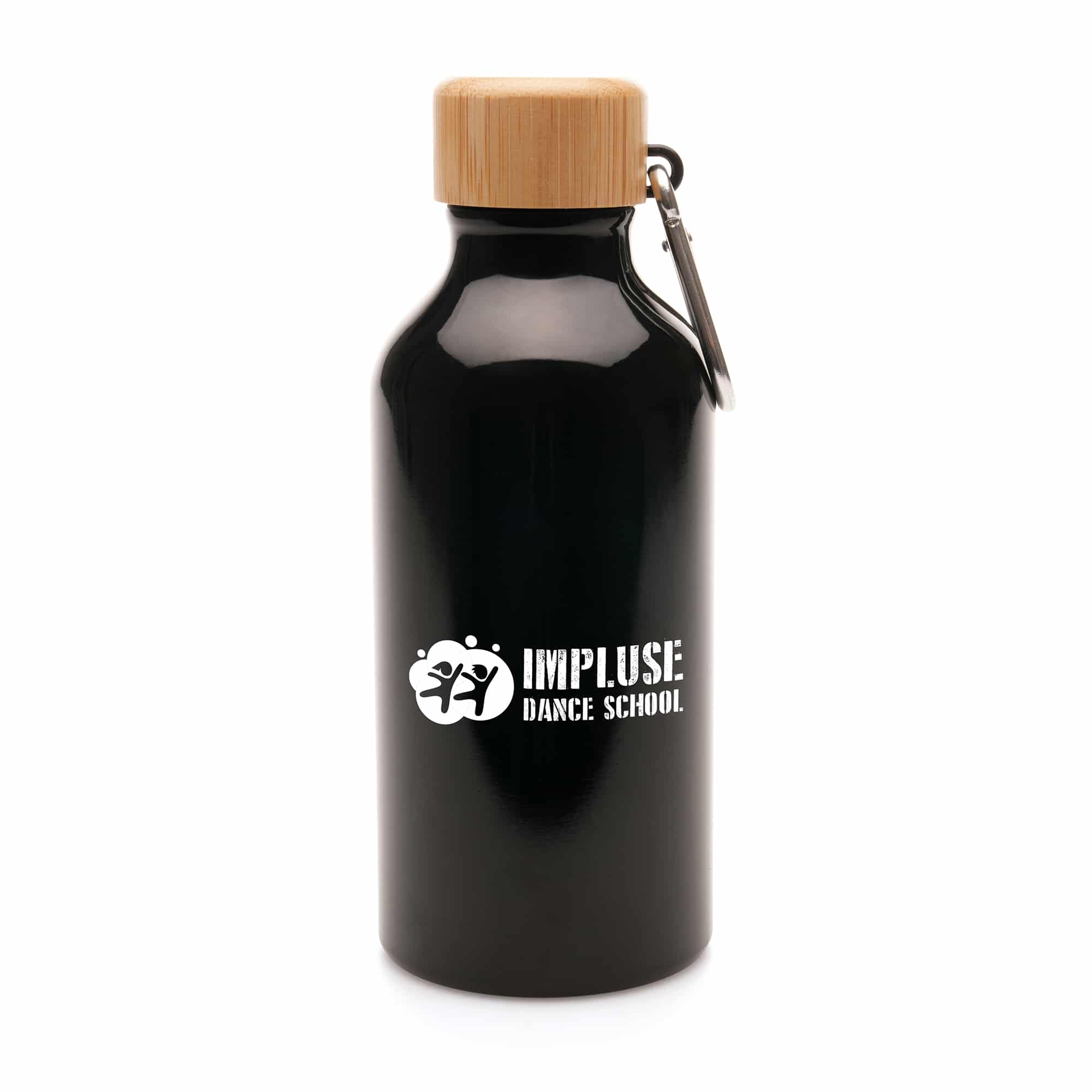 400ml Aluminium and Bamboo Pollock Drinks Bottle - Image 2