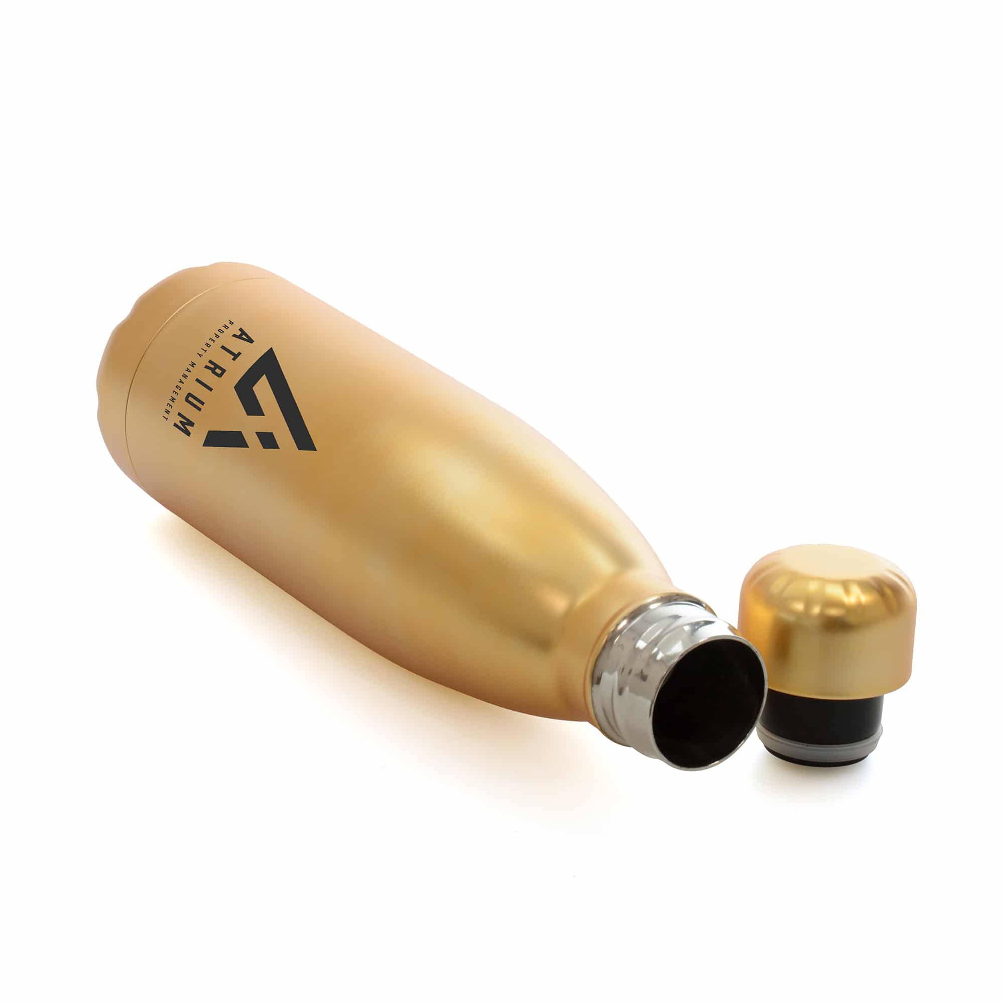 ASHFORD GOLD 500ML STAINLESS STEEL DRINKS BOTTLE - Image 2