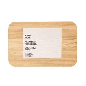 Bamboo Luggage Tag
