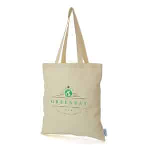 NATURAL 5OZ RECYCLED COTTON SHOPPER