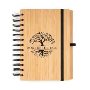 B6 Spiral Bamboo Notebook