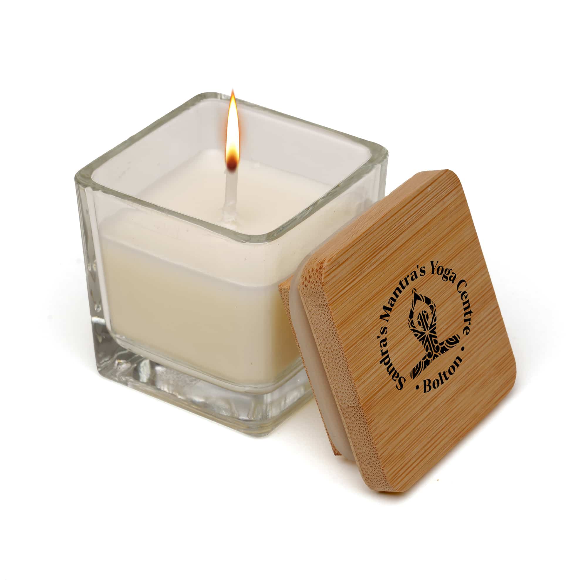 Serenity Soy Wax Glass Candle - Image 4
