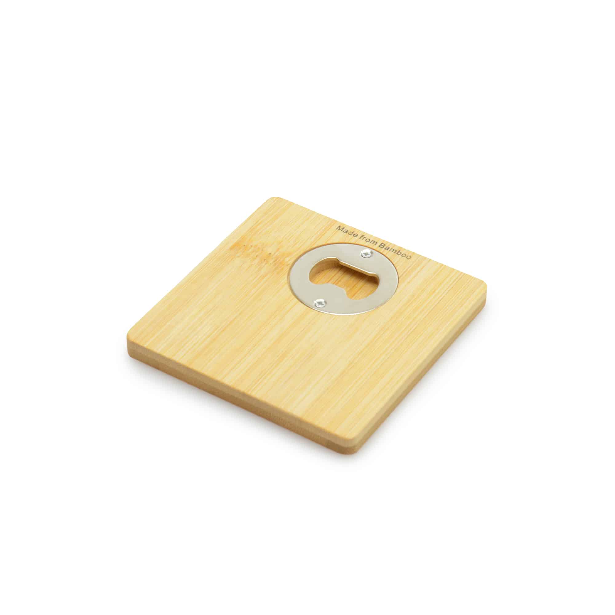 BLANE 2 IN 1 BAMBOO COASTER AND BOTTLE OPENER - Image 2