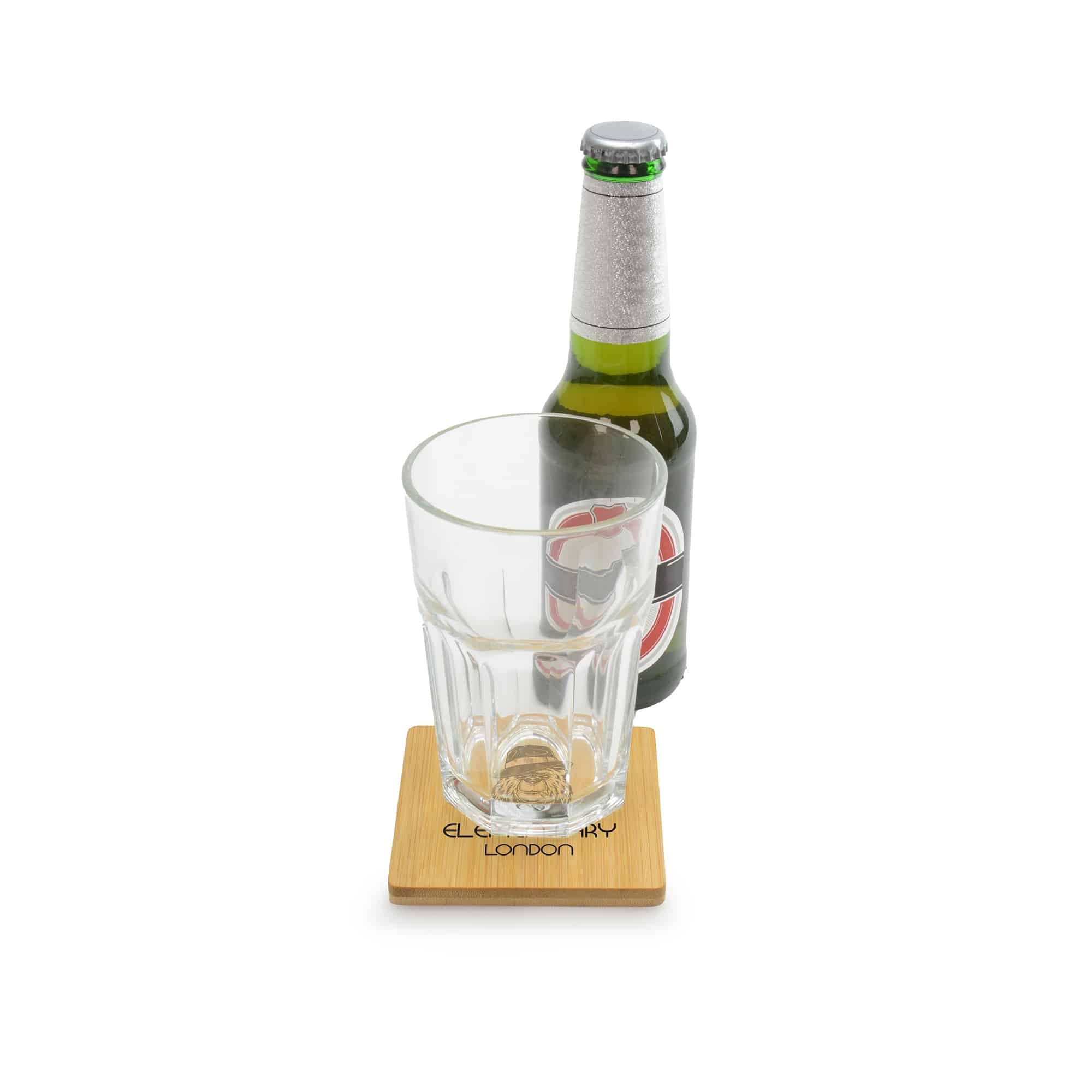 BLANE 2 IN 1 BAMBOO COASTER AND BOTTLE OPENER - Image 4