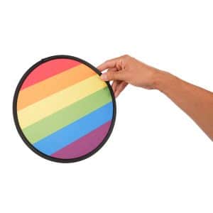 Rainbow Polyester Flying Disc and Pouch