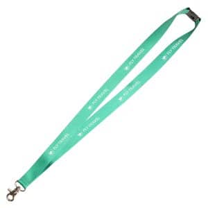 Made in Britain RPET Lanyard With Chunky Metal Clip