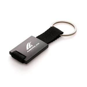 Metal Nylon Strap Keyring